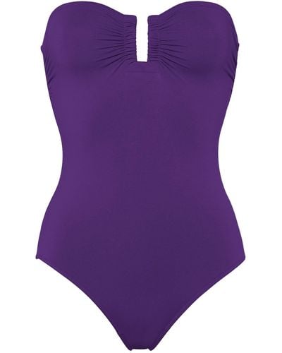 Eres Cassiopée Ruched Cut-out Swimsuit - Purple