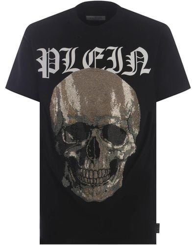 Philipp Plein T-Shirt Made Of Cotton Jersey - Black