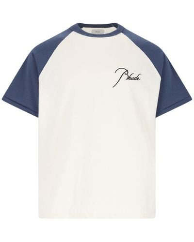 Rhude 'raglan' T-shirt - Blue