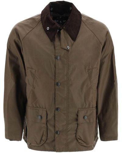 Barbour Classic Bedal Jacket In Waxed Cotton - Brown