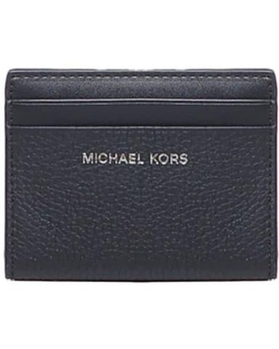 MICHAEL Michael Kors Hudson Grained Leather Bifold Wallet - Blue