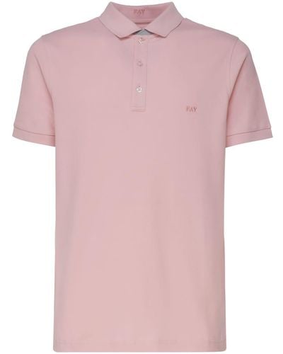 Fay Stretch Polo Shirt - Pink