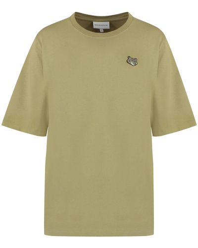 Maison Kitsuné Logo Cotton T-Shirt - Green