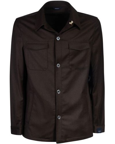 Tombolini Cargo Buttoned Shirt - Black