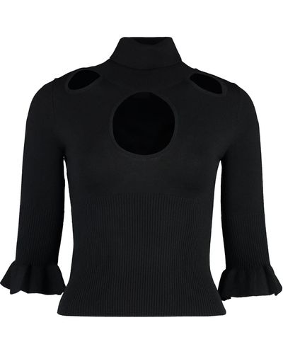 Pinko Wool Turtleneck Sweater - Black
