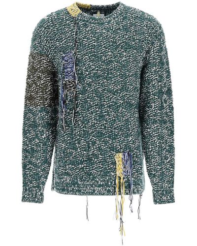 OAMC Astral Jacquard Sweater - Green