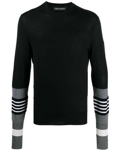 Neil Barrett Wool And Silk Sweater - Black