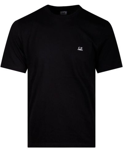 C.P. Company Short-sleeved Round Neck T-shirt - Black