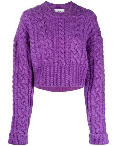 Ami Paris Sweater - Purple