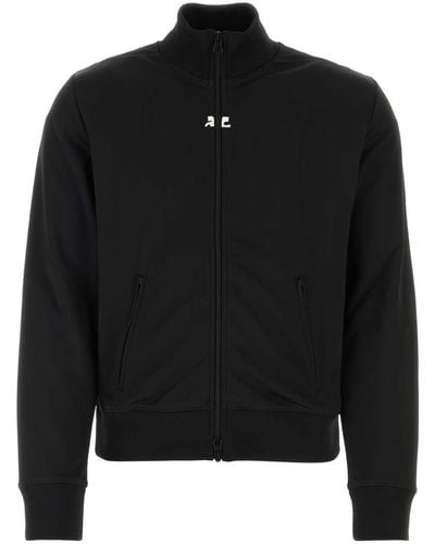 Courreges Polyester Sweatshirt - Black