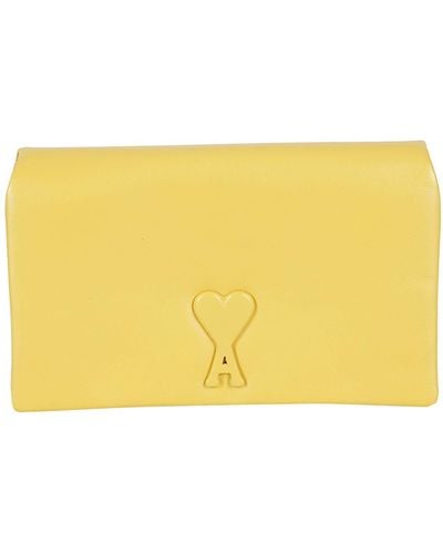 Ami Paris Wallet Strap Voules Vous - Yellow