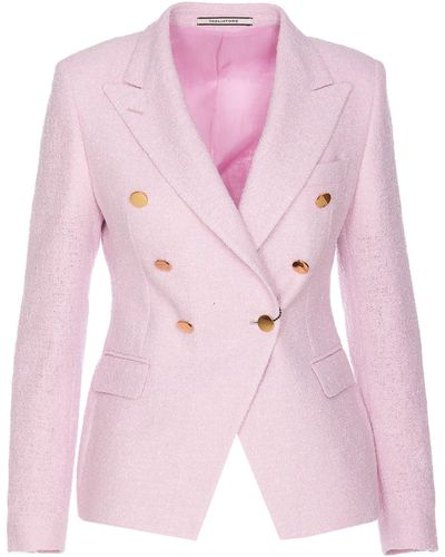 Tagliatore Double-Breasted Jacket - Pink