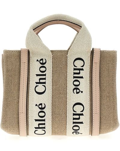 Chloé Chloé Small Woody Tote - Metallic