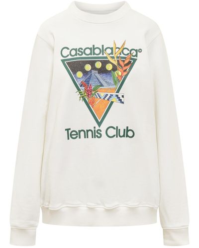 Casablancabrand Tennis Sweatshirt - White