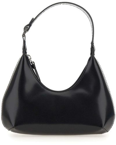 BY FAR Baby Amber Leather Bag - Black