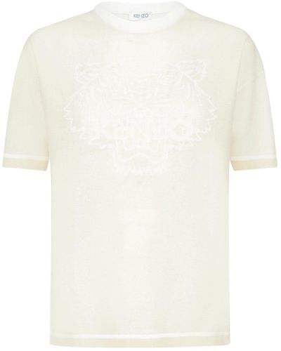 KENZO Tiger Intarsia T-shirt - White