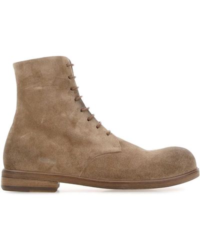 Marsèll Biscuit Suede Zucca Ankle Boots - Brown