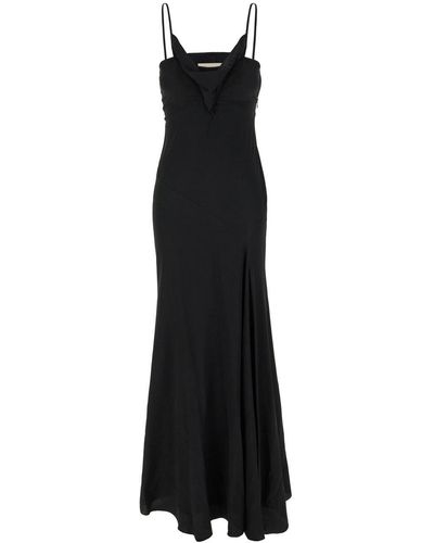 Isabel Marant Kapri Cut-Out Detailed Midi Sleeveless Dress - Black