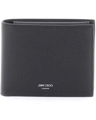 Jimmy Choo Leather Bifold Wallet - Black