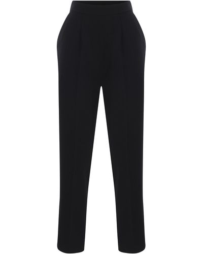 Pinko Trousers Manna Made Of Crepe - Black