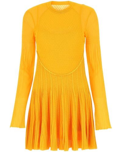 Givenchy Stretch Viscose Blend Mini Dress - Yellow