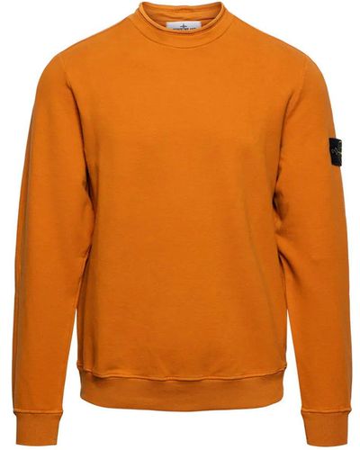 Stone Island Felpa Sweatshirt - Orange