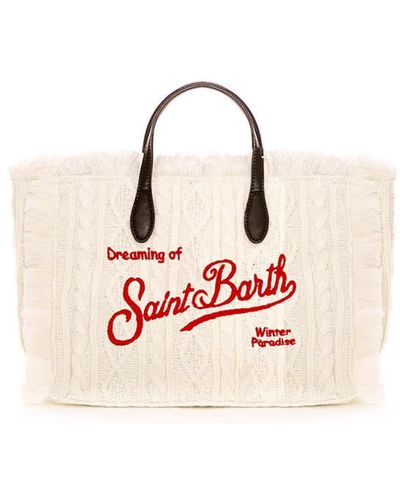 Mc2 Saint Barth Colette Tricot Handbag - Red
