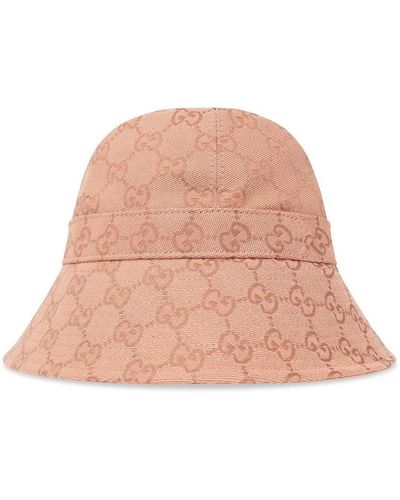 Gucci Monogrammed Bucket Hat - Natural