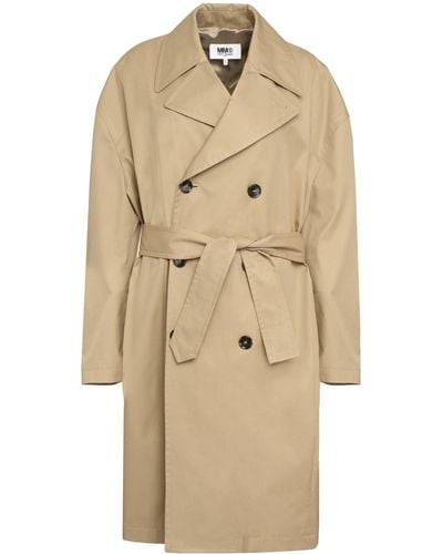 MM6 by Maison Martin Margiela Oversize Trench - Natural