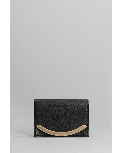 See By Chloé Lizzie Wallet In Black Leather - Gray