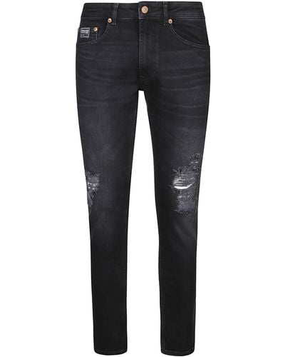 Versace Jeans Couture Presley 5 Pocket Skynny Narrow Dundee Jeans - Blue