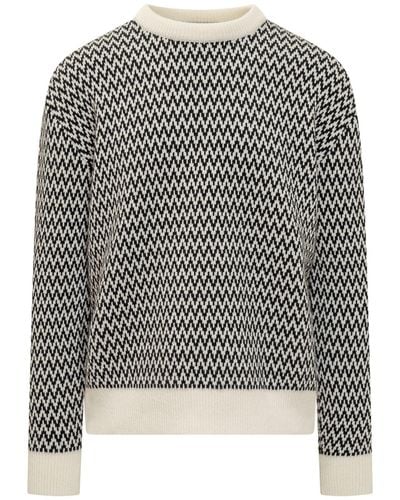 Lanvin Curb Sweater - Gray