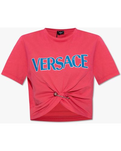Versace Cropped T-shirt - Red