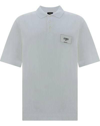 Fendi Polo Shirts - Grey