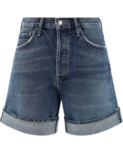 Agolde Bermuda Shorts - Blue