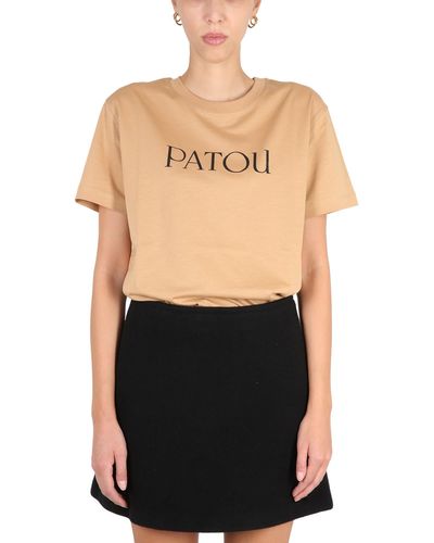 Patou T-shirt With Logo - Black