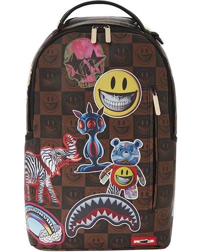 Shop Sprayground Chase Bank Backpack B3527 brown