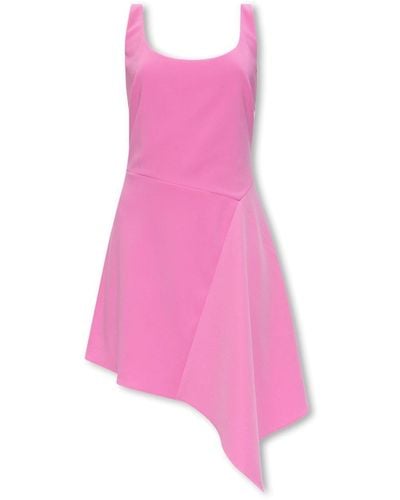 DSquared² Asymmetric-Hem Sleeveless Dress - Pink