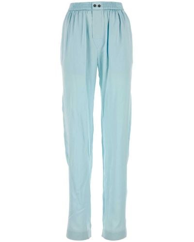 Alexander Wang Light Satin Pyjama Pant - Blue