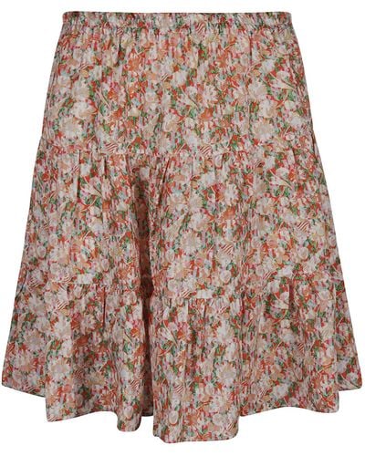 See By Chloé Floral Print Short Skirt - Multicolor