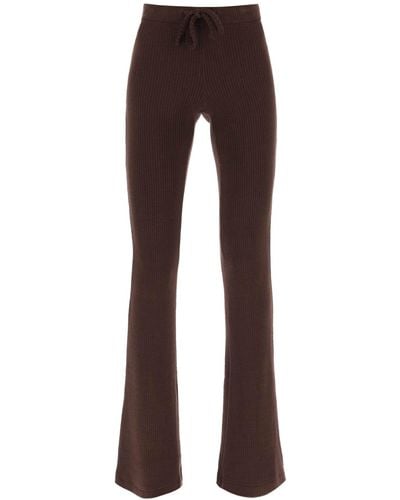 Siedres Flo Knitted Pants - Brown