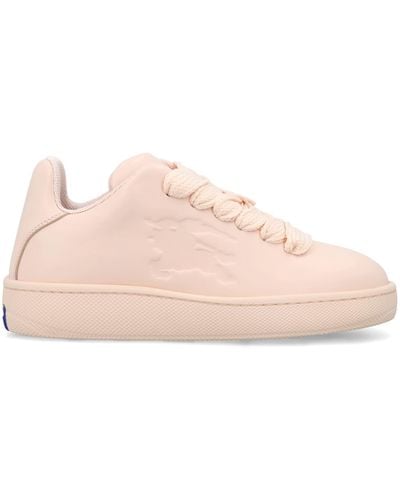 Burberry Leather Box Sneakers - Pink