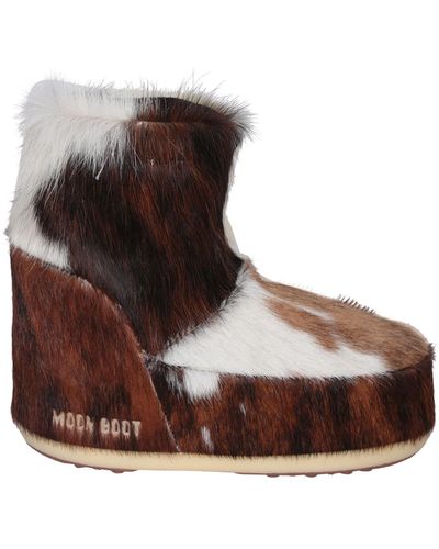 Moon Boot Icon Low No Lace Pony - Brown
