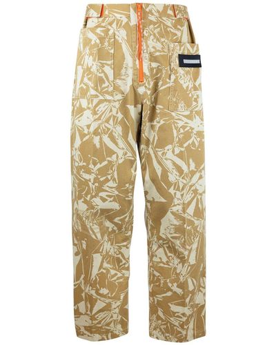 Aries Printed Cargo Trousers - Natural
