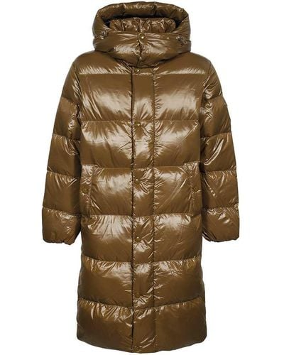 Duvetica Timavo Long Down Jacket - Brown