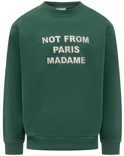 Drole de Monsieur Le Slogan Sweatshirt - Green