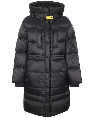 Parajumpers Eira Long Hooded Down Jacket - Black