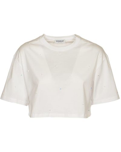 Dondup Cropped T-shirt - White