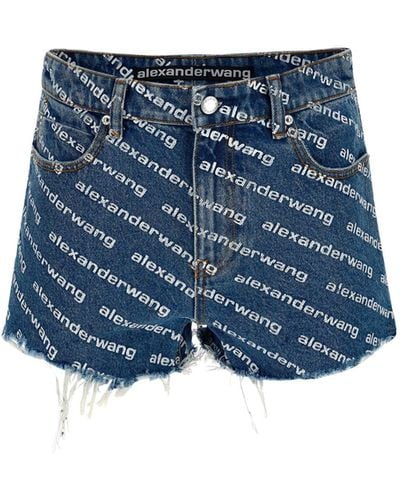 Alexander Wang Bite Denim Shorts - Blue