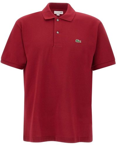 Lacoste Piqué Cotton Polo Shirt - Red